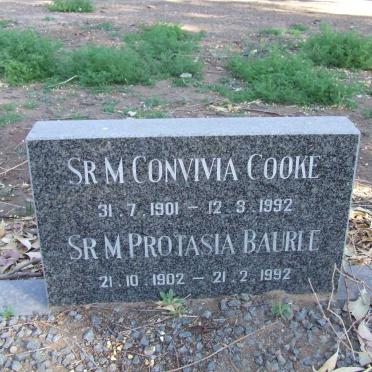COOKE Convivia 1901-1992 &amp; BAURLE Protasia 1902-1992