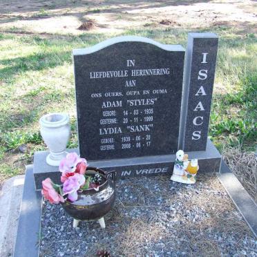 ISAACS Adam 1935-1999 &amp; Lydia 1939-2008