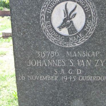 ZYL Johannes S., van -1945