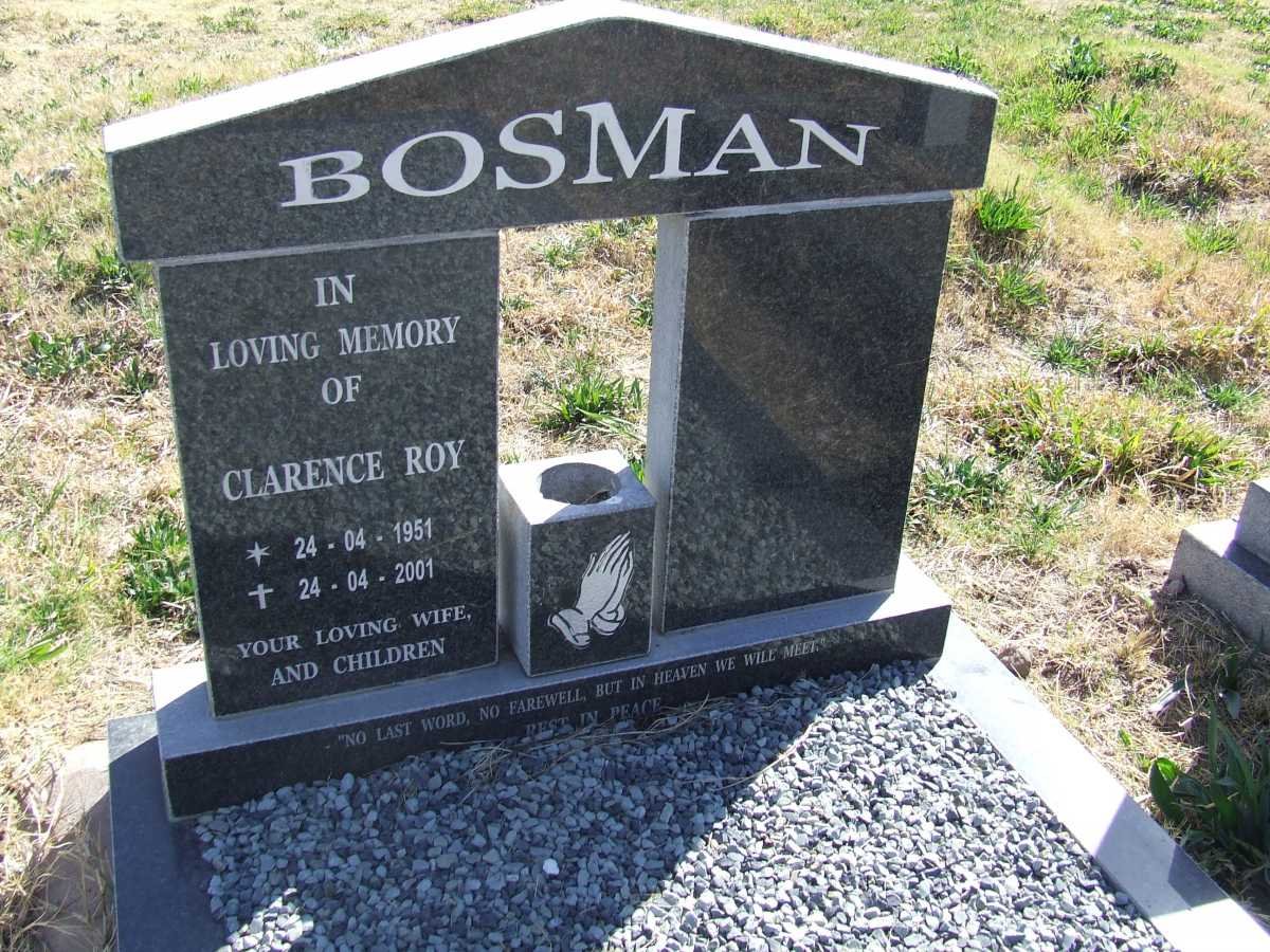 BOSMAN Clarence Roy 1951-2001