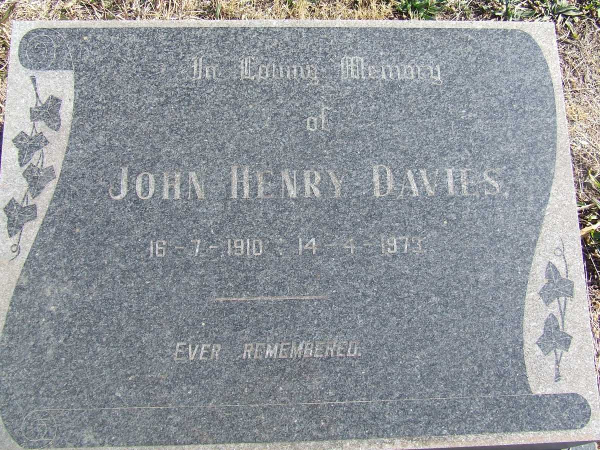 DAVIES John Henry 1910-1973