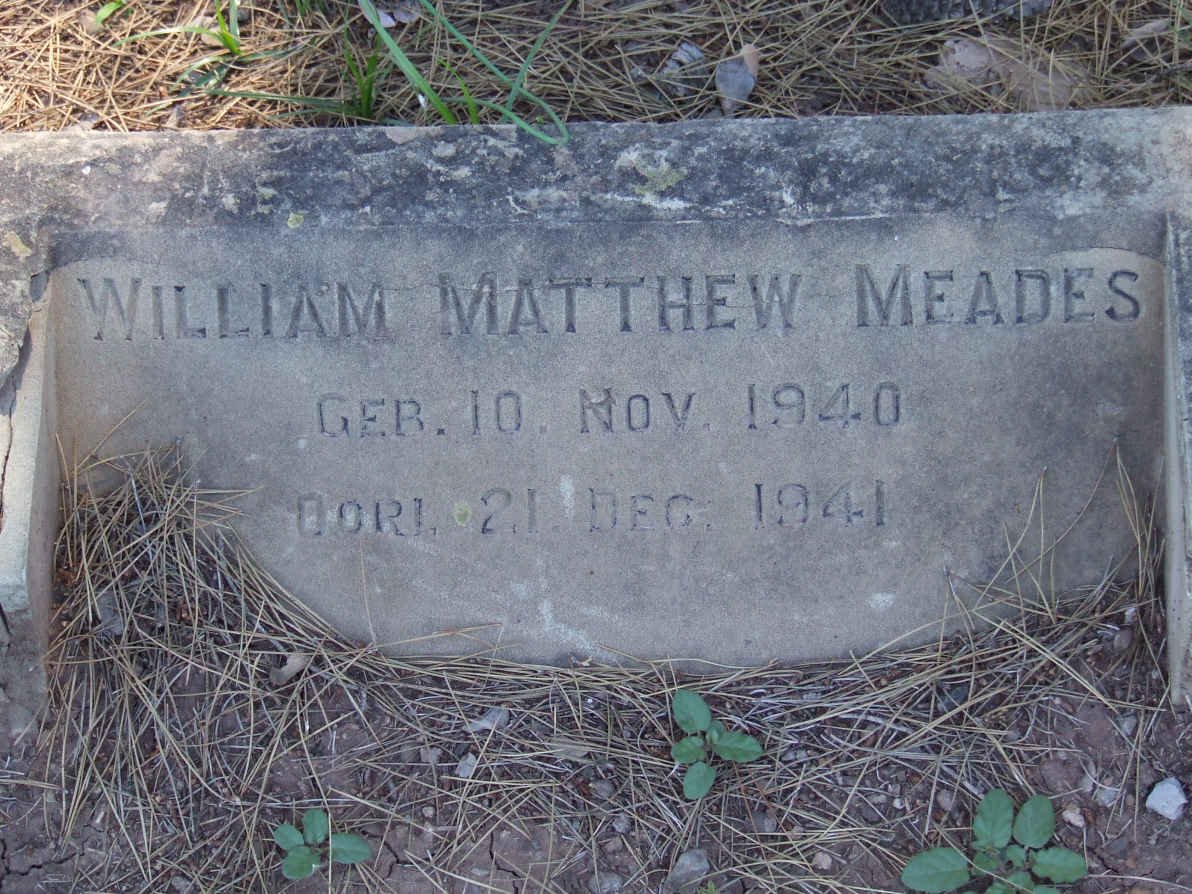 MEADES William Matthew 1940-1941