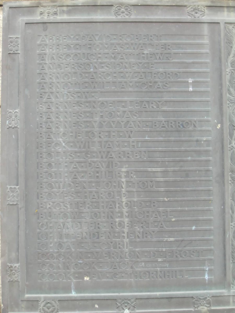 Memorial Plaque _1 - First World War 1914-1918