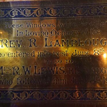 LAMPLOUGH R. -1905 :: LEWIS R.W. -1905