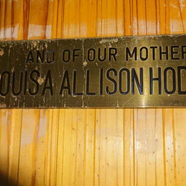 HODGES Louisa Allison