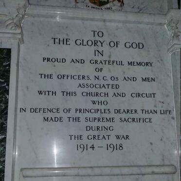 3. WORLD WAR I MEMORIAL 1914-1918