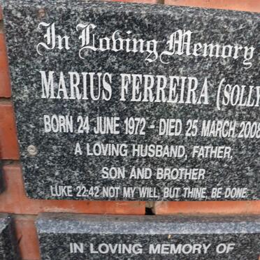 FERREIRA Marius 1972-2008