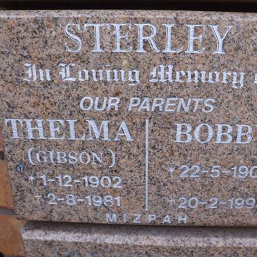 STERLEY Bobby 1900-1995 & Thelma GIBSON 1902-1981
