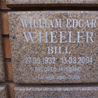 WHEELER William Edgar 1932-2004