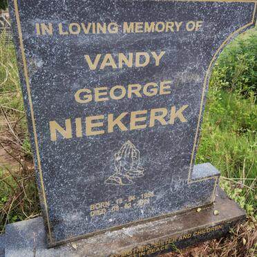 NIEKERK Vandy George 195?-2001