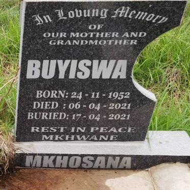 MKHOSANA Buyiswa 1952-2021