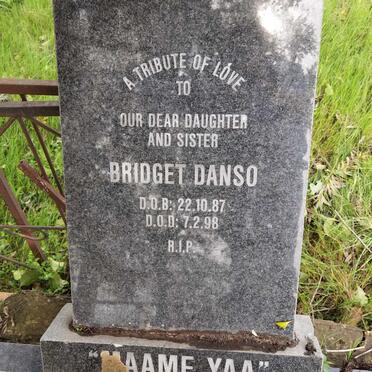 DANSO Bridget 1987-1998