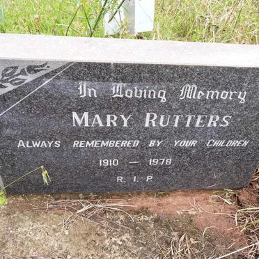 RUTTERS Mary 1910-1978