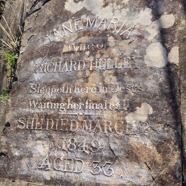 HULLEY Jane Maria -1849