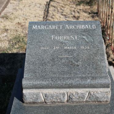 FORREST Margaret Archibald -1935