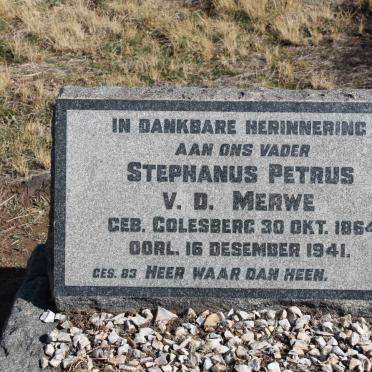 MERWE Stephanus Petrus, v.d. 1864-1941