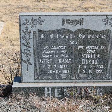 HENNING Gert Frans 1925-1987 &amp; Stella Desiré 1933-1998