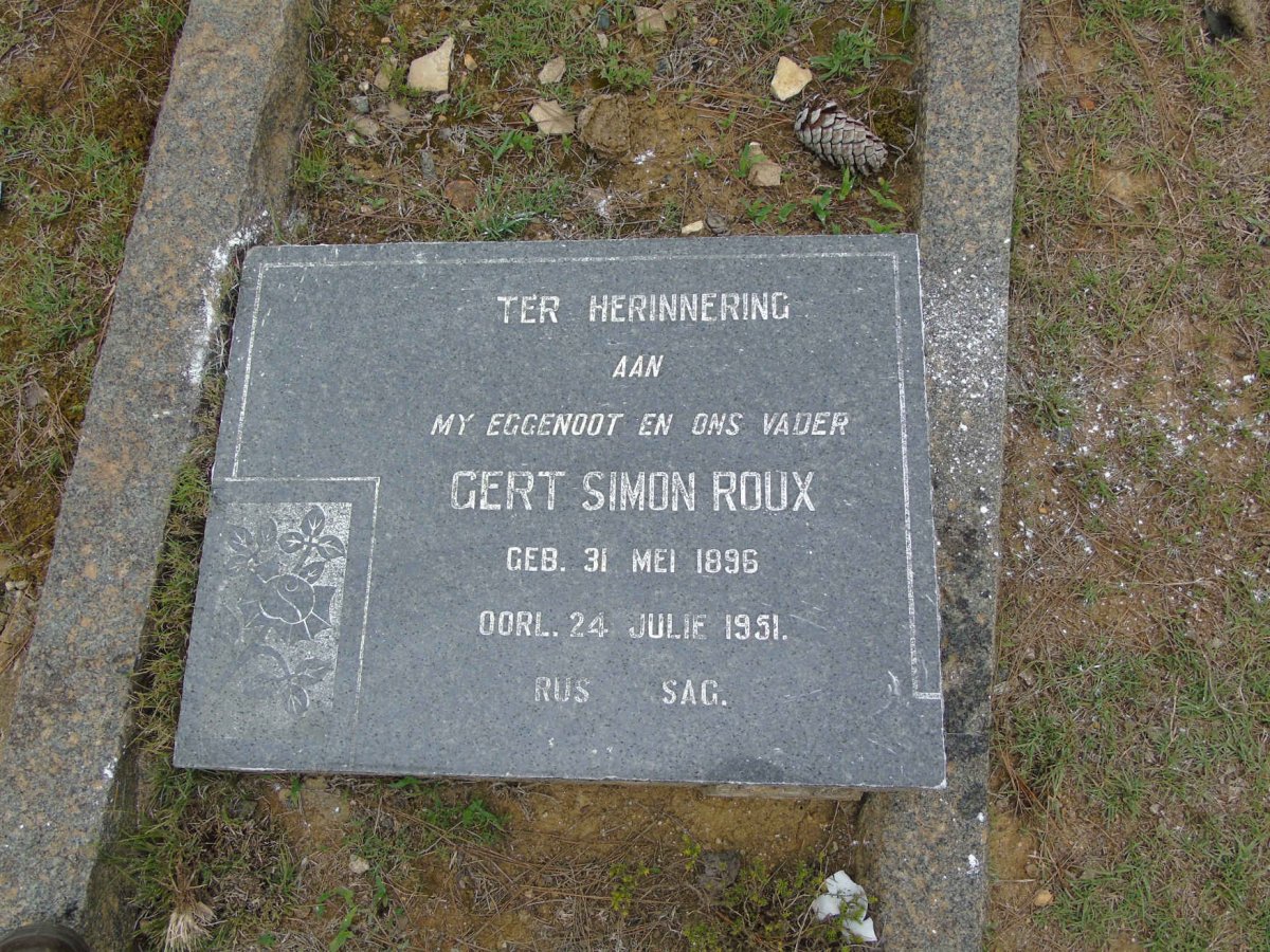 ROUX Gert Simon 1896-1951