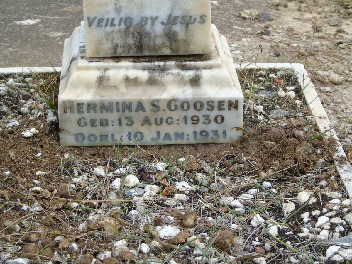 GOOSEN Hermina S. 1930-1931