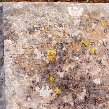 ROUX Hester Maria nee JANSEN VAN RENSBURG