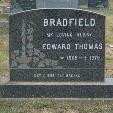 BRADFIELD Edward Thomas 1905-1979