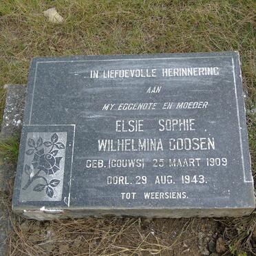 GOOSEN Elsie Sophie nee GOUWS 1909-1943