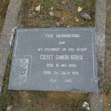 ROUX Gert Simon 1896-1951