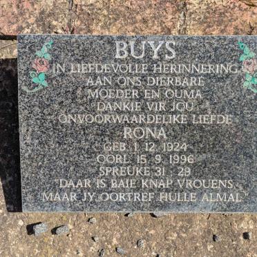 BUYS Rona 1924-1996