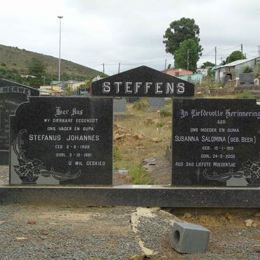 STEFFENS Stefanus Johannes 1909-1981 &amp; Susanna Salomina BEER 1913-2005