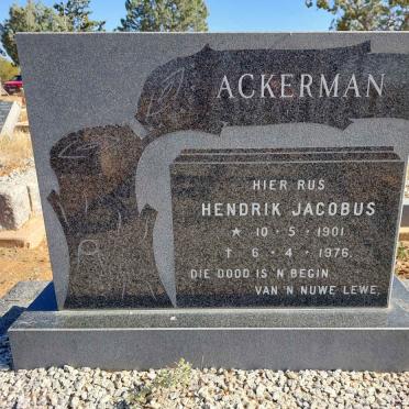 ACKERMAN Hendrik Jacobus 1901-1976
