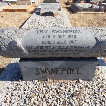 SWANEPOEL Trix 1920-1962