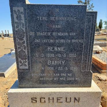 SCHEUN Hennie 1930-1955 :: SCHEUN Barry 1938-1941