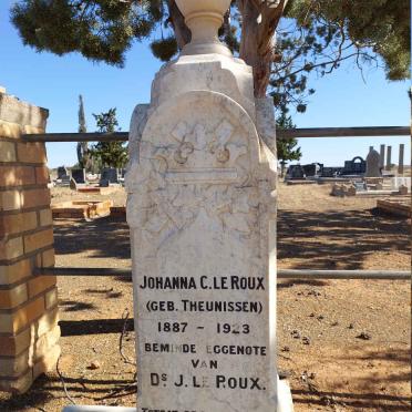 ROUX Johanna C., le nee THEUNISSEN 1887-1923