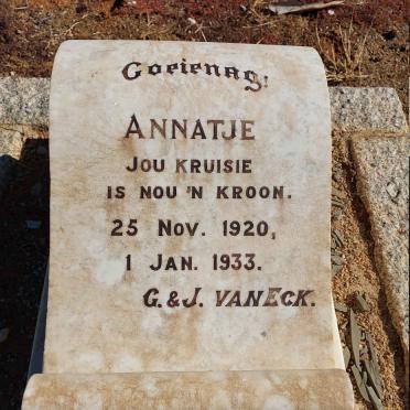 ECK Annatje, van 1920-1933