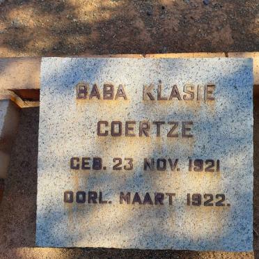 COERTZE Klasie 1921-1922