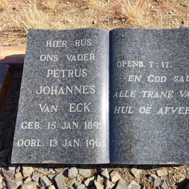 ECK Petrus Johannes, van 1895-1962
