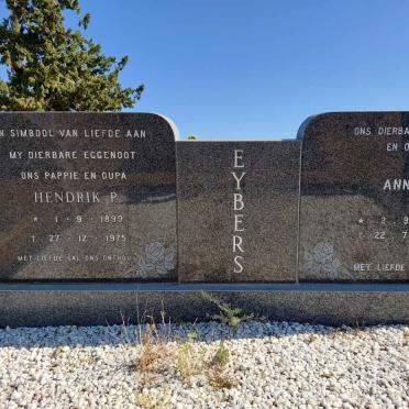 EYBERS Hendrik P. 1899-1975 &amp; Annie 1900-1996