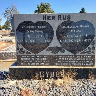 EYBERS Julius C. 1898-1963 &amp; Jacoba C.J. 1902-1983