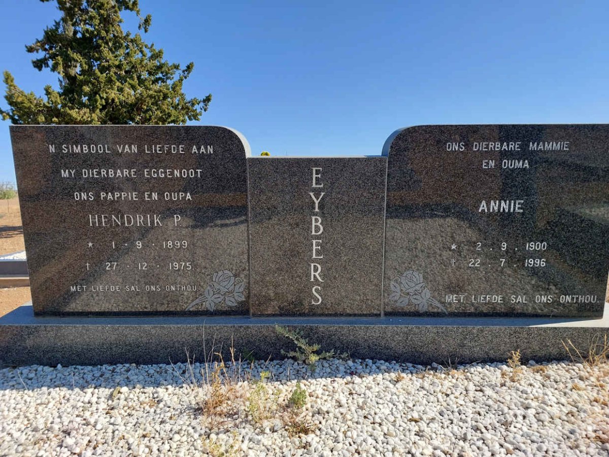 EYBERS Hendrik P. 1899-1975 &amp; Annie 1900-1996