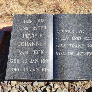 ECK Petrus Johannes, van 1895-1963