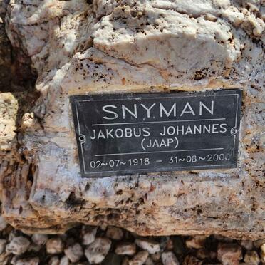 SNYMAN Jakobus Johannes 1918-2000