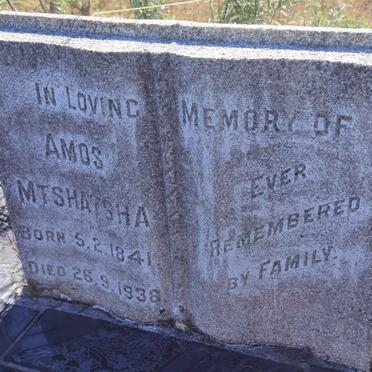 MTSHATSHA Amos 1841-1936