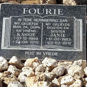 FOURIE Kassie 1959-2012 :: FOURIE Janie 1983-2012