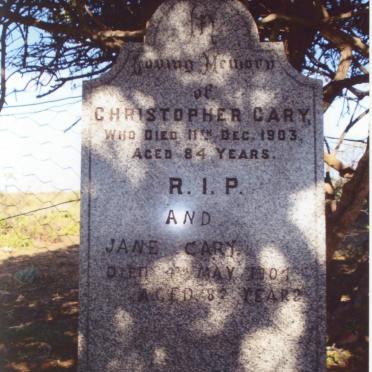 CARY Christopher -1903 &amp; Jane -1907