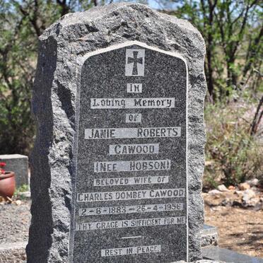 CAWOOD Janie Roberts nee HOBSON 1883-1956