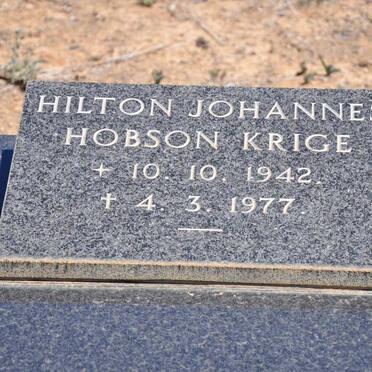 KRIGE Hilton Johannes Hobson 1942-1977