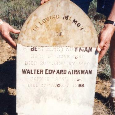 KIRKMAN Albert Henry 1850-1900 :: KIRKMAN Walter Edward 1852-1898