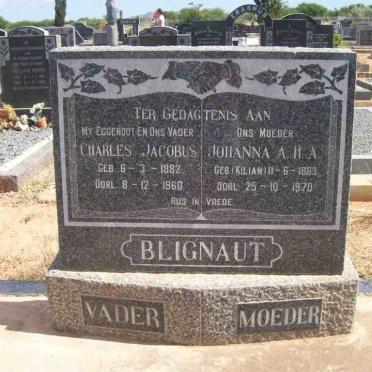 BLIGNAUT Charles Johannes 1882-1960 &amp; Johanna A.H.A. KILIAN 1883-1970