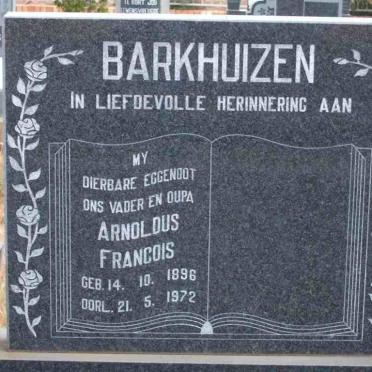 BARKHUIZEN Arnoldus Francois 1896-1972