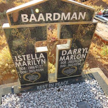 BAARDMAN Darryl Marlon 2003-2022 :: BAARDMAN Istella Marilyn 1966-2021